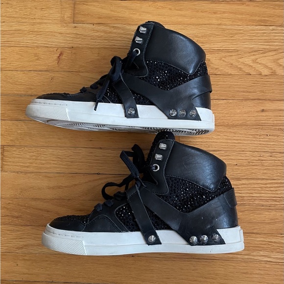 ASH Jewel Black High Top Sneakers. Size EU 36 - Picture 6 of 10